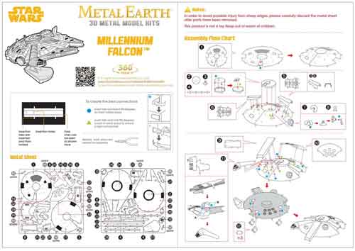 millennium falcon istruzioni